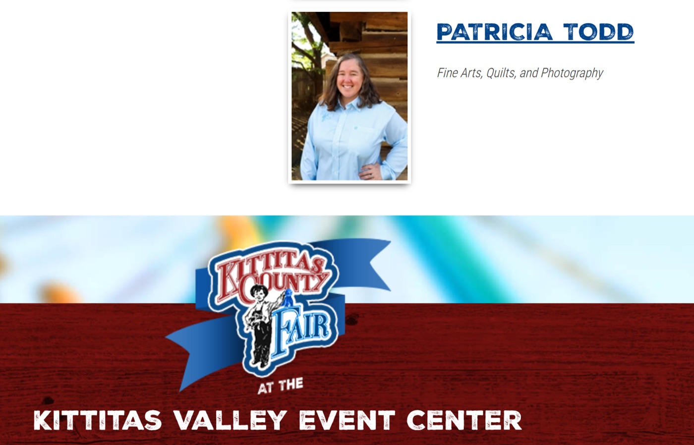 Patricia Todd at the Kittitas County Fair